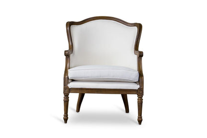 Baxton Studio - Charlemagne Living Room Chair in White - ASS292Mi ASH2 view 2