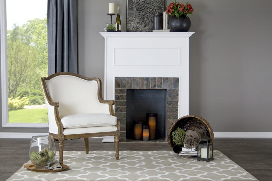Baxton Studio - Charlemagne Living Room Chair in White - ASS292Mi ASH2 view 5