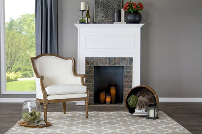 Baxton Studio - Charlemagne Living Room Chair in White - ASS292Mi ASH2 view 5