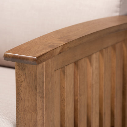 Baxton Studio - Charlotte Chair in Taupe/Walnut Brown - SW3513-Taupe/Walnut-M17-CC view 6