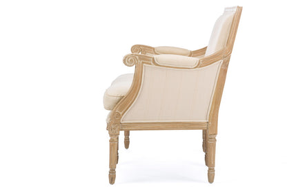 Baxton Studio - ChavaNon Loveseat in Light Beige/Natural - ASS501Mi CG4 view 3