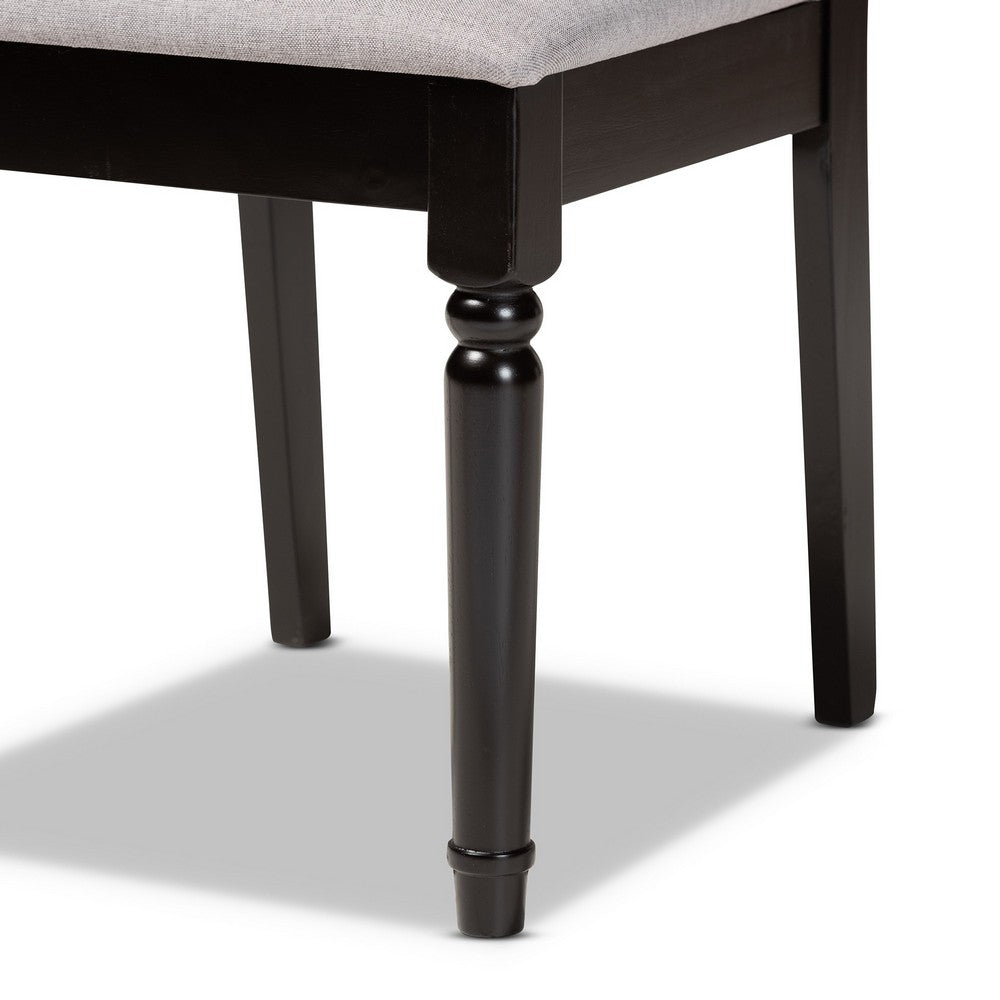 Baxton Studio - Cherese Set of 2 Dining Chairs in Grey/Dark Brown - RH334C-Grey/Dark Brown-DC-2PK view 5