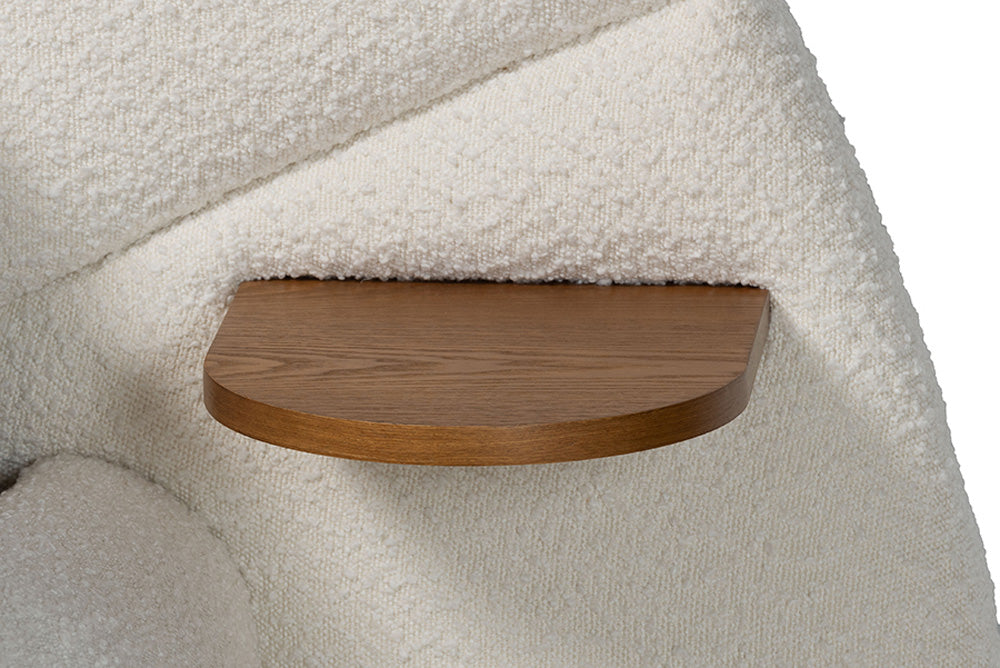 Baxton Studio - Cherise King Size Bed - BBT61326-Floating Bed-Cream-King view 6