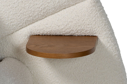 Baxton Studio - Cherise King Size Bed - BBT61326-Floating Bed-Cream-King view 6