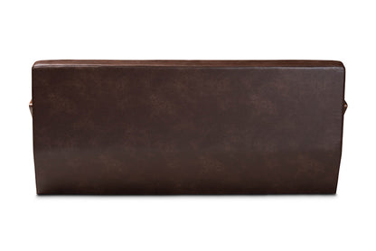 Baxton Studio - Christa Sofa - WM5020-Dark Brown/Walnut-SF view 4