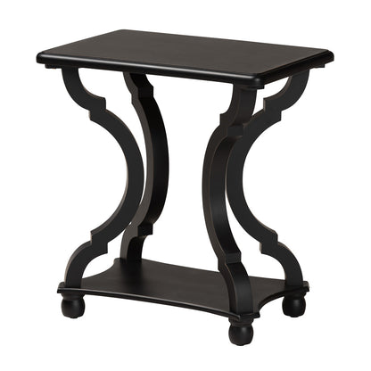 Baxton Studio - Cianna End Table in Black - JY21A025-Black-Wooden-ET view 1