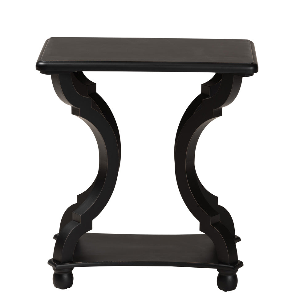 Baxton Studio - Cianna End Table in Black - JY21A025-Black-Wooden-ET view 2