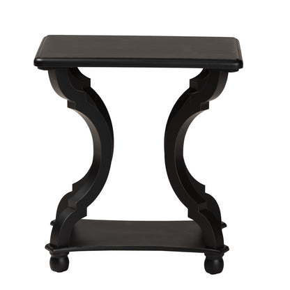 Baxton Studio - Cianna End Table in Black - JY21A025-Black-Wooden-ET view 2