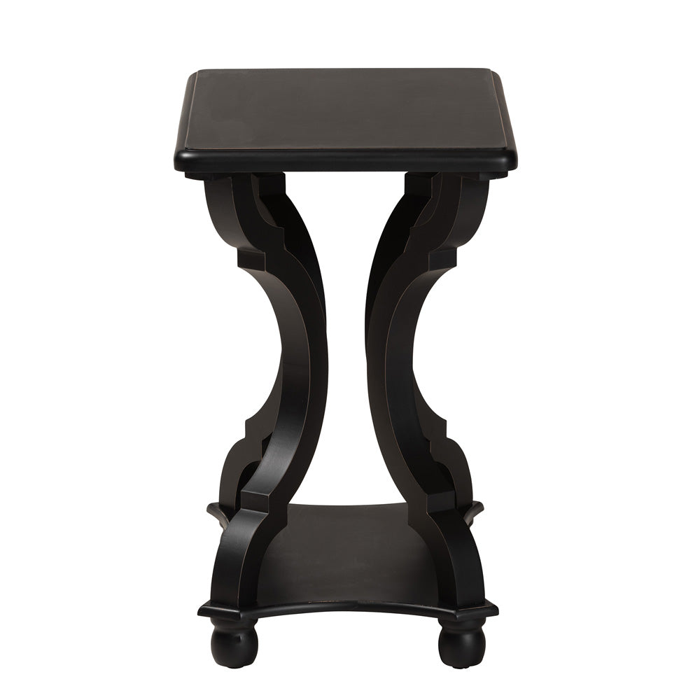 Baxton Studio - Cianna End Table in Black - JY21A025-Black-Wooden-ET view 3