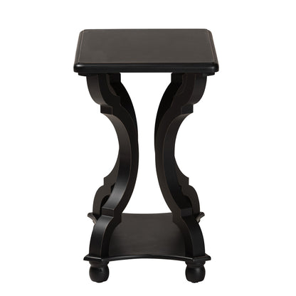 Baxton Studio - Cianna End Table in Black - JY21A025-Black-Wooden-ET view 3