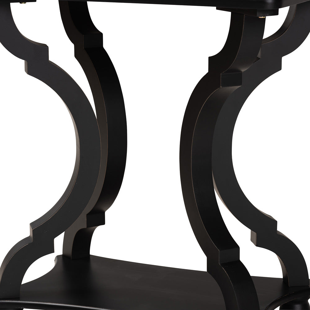Baxton Studio - Cianna End Table in Black - JY21A025-Black-Wooden-ET view 4