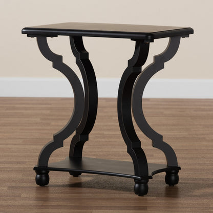 Baxton Studio - Cianna End Table in Black - JY21A025-Black-Wooden-ET view 8