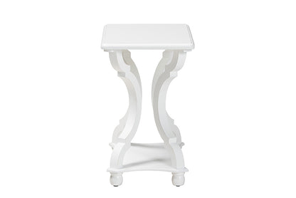 Baxton Studio - Cianna End Table - JY21A025-White-Wooden-ET view 3