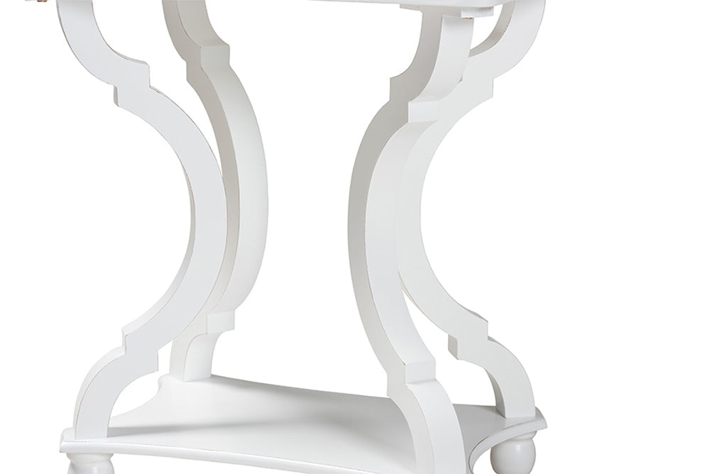 Baxton Studio - Cianna End Table - JY21A025-White-Wooden-ET view 4
