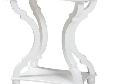 Baxton Studio - Cianna End Table - JY21A025-White-Wooden-ET view 4