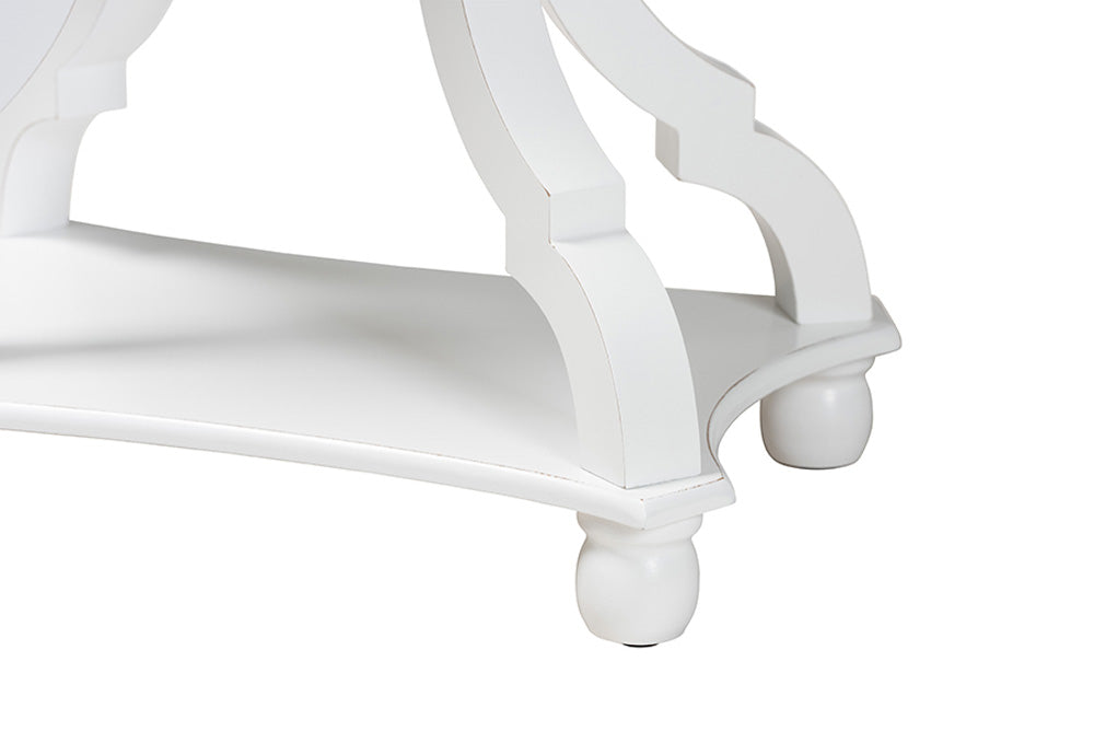 Baxton Studio - Cianna End Table - JY21A025-White-Wooden-ET view 6