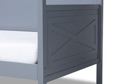 Baxton Studio - Cintia Twin Size Daybed - Cintia-Grey-Daybed view 6