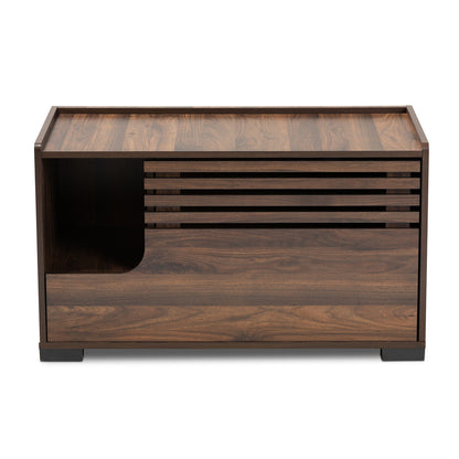 Baxton Studio - Claire Cat House in Brown - SECHC150080WI-Columbia-Cat House view 4