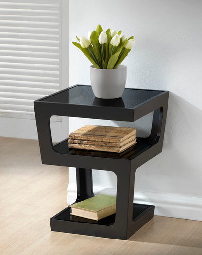 Baxton Studio - Clara End Table in Black - RT286-OCC (CT-089B-Black) view 4