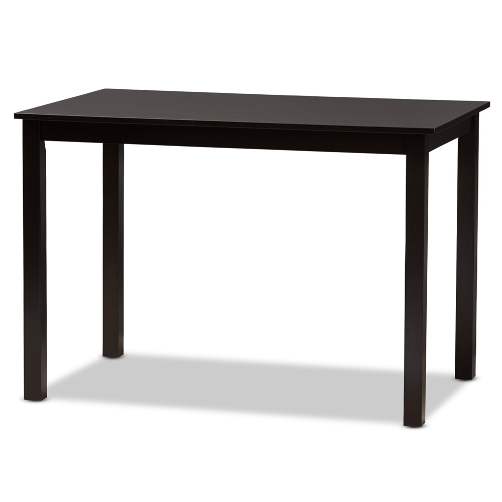 Baxton Studio - Clarke Dining Set in Grey/Espresso Brown - RH329C-Grey/Dark Brown-5PC Dining Set view 3