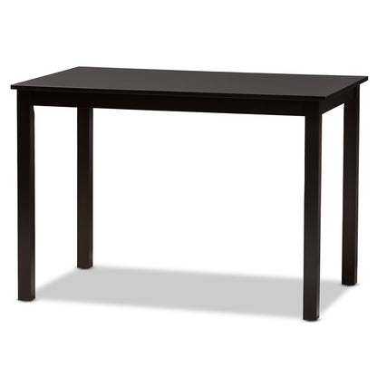 Baxton Studio - Clarke Dining Set in Grey/Espresso Brown - RH329C-Grey/Dark Brown-5PC Dining Set view 3