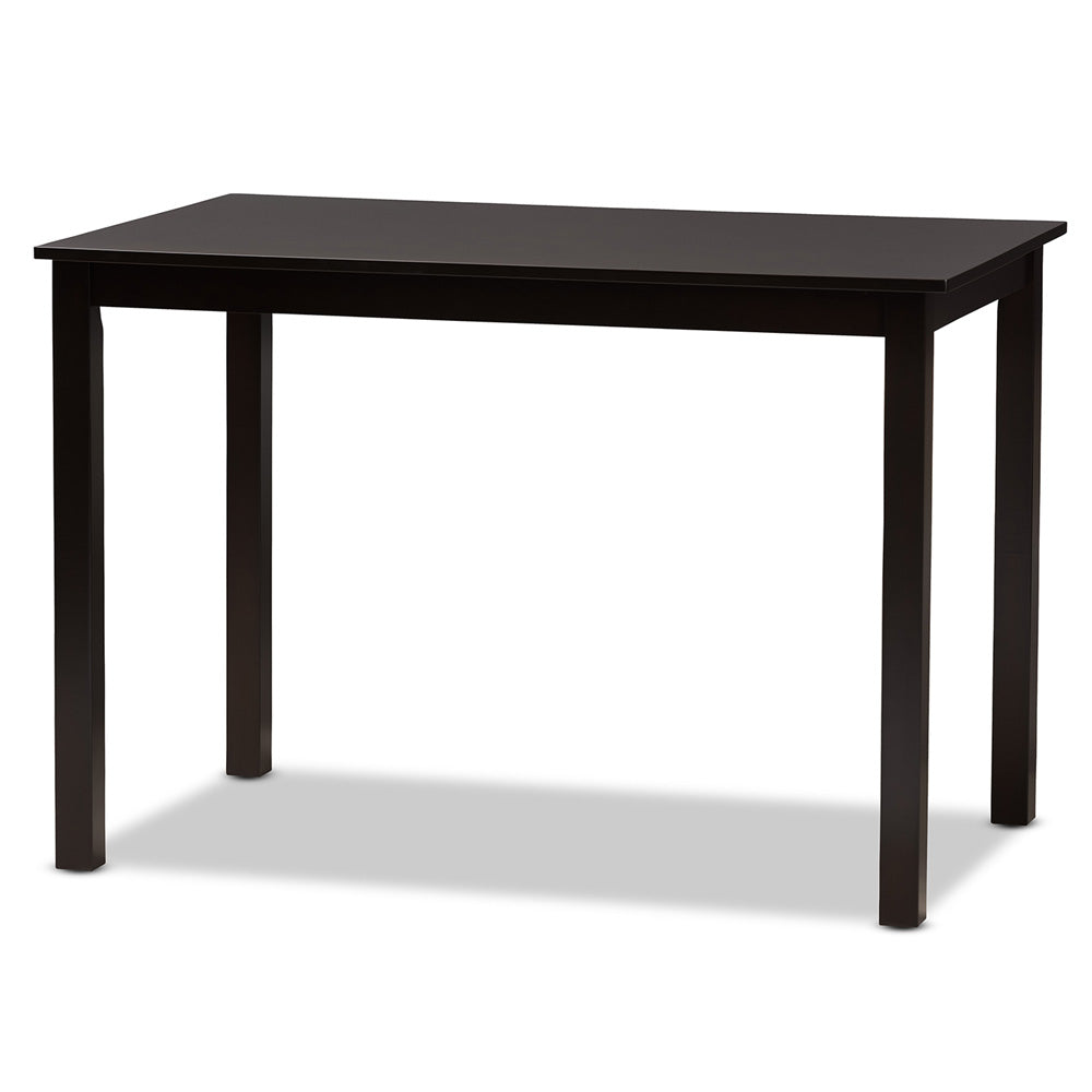 Baxton Studio - Clarke Dining Set in Sand/Espresso Brown - RH329C-Sand/Dark Brown-5PC Dining Set view 3