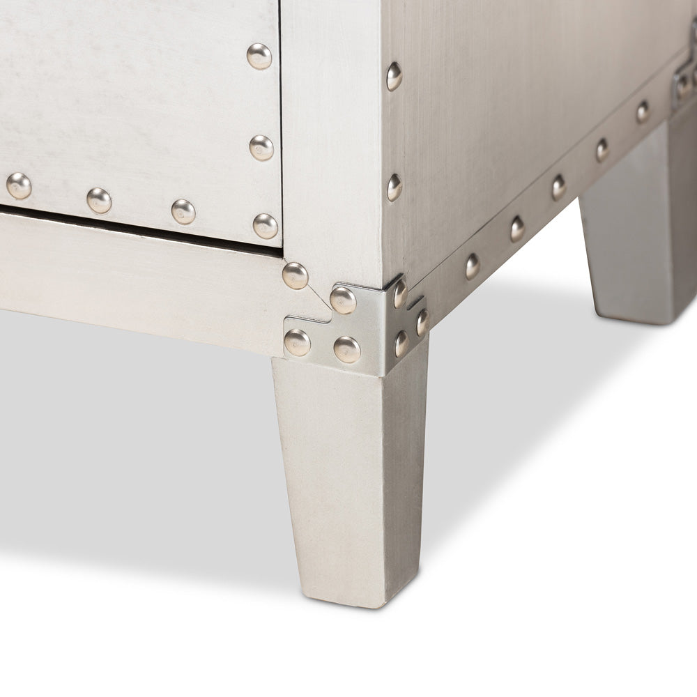Baxton Studio - Claude End Table in Silver - LD18B056-Silver-ET view 6