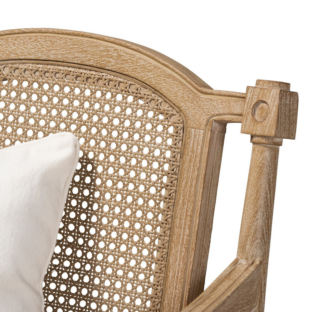 Baxton Studio - Clemence Chair in Ivory/Oak - ASS1037-CC view 5