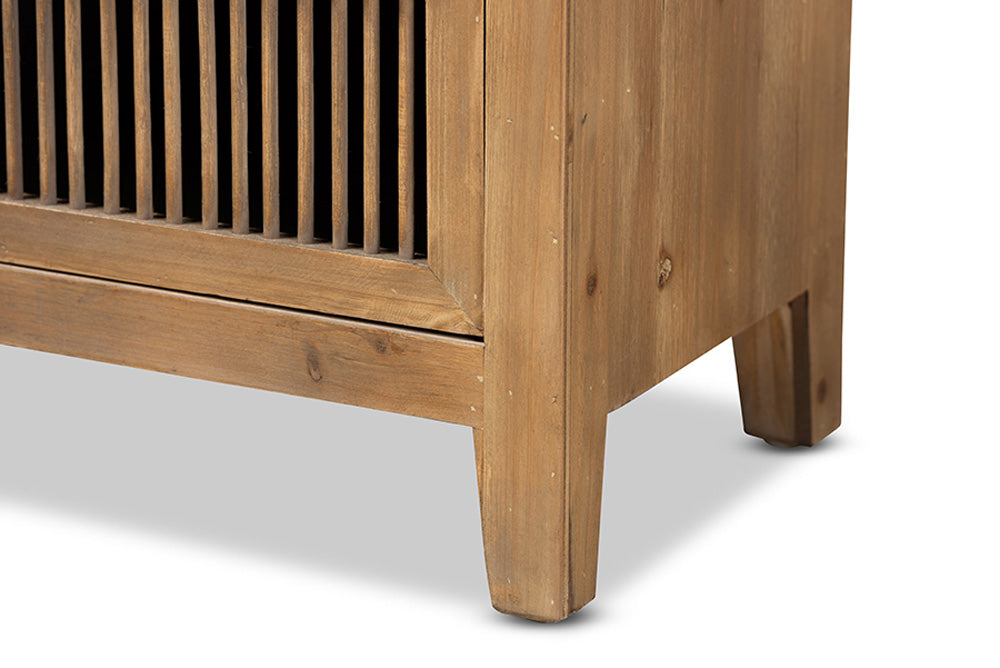 Baxton Studio - Clement Chest - LD19A007-Medium Oak-3DW-Cabinet view 7