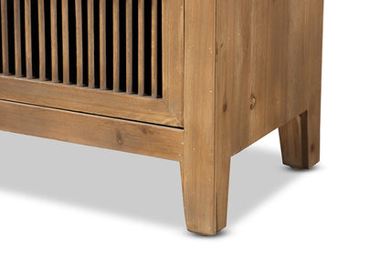 Baxton Studio - Clement Chest - LD19A007-Medium Oak-3DW-Cabinet view 7