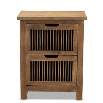 Baxton Studio - Clement End Table in Brown - LD19A004-Medium Oak-ET view 3