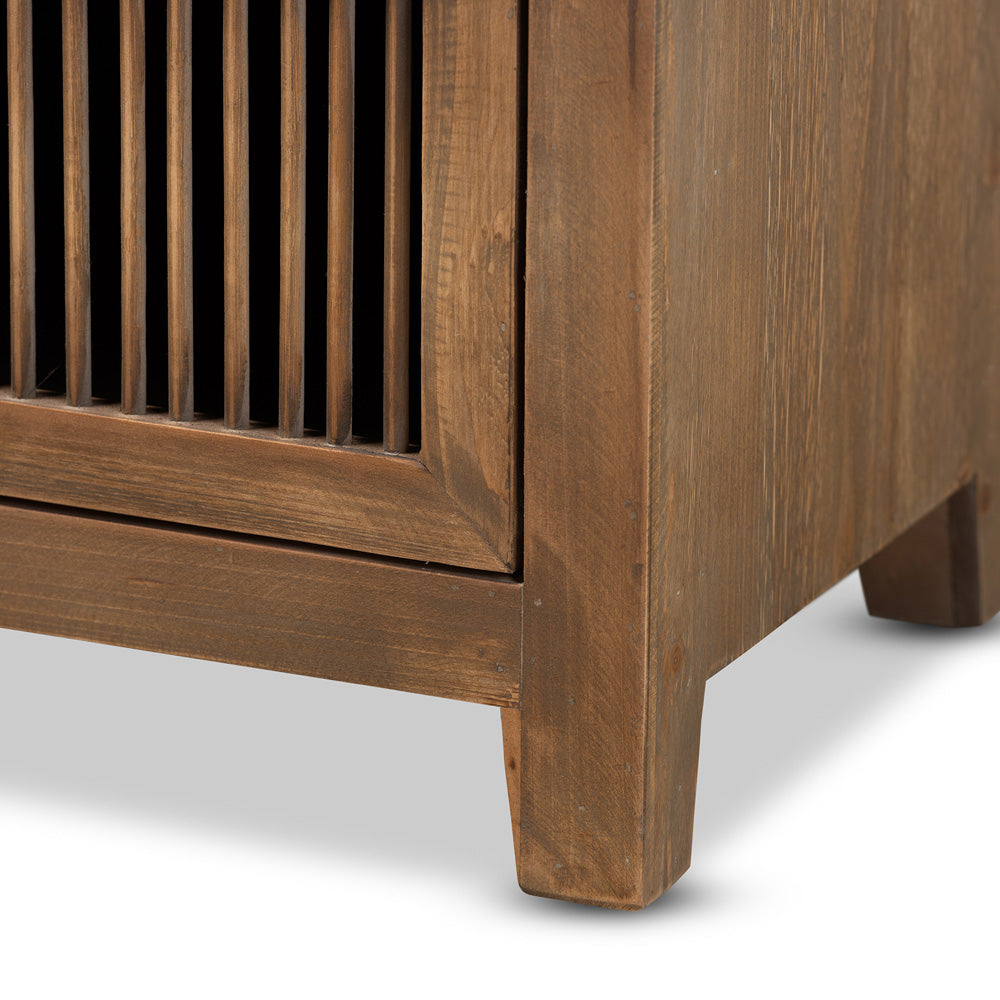 Baxton Studio - Clement End Table in Brown - LD19A004-Medium Oak-ET view 6