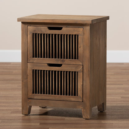 Baxton Studio - Clement End Table in Brown - LD19A004-Medium Oak-ET view 8