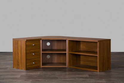 Baxton Studio - Commodore TV Stand in Brown  - TV-032-Oak view 3
