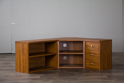 Baxton Studio - Commodore TV Stand in Brown  - TV-032-Oak view 4