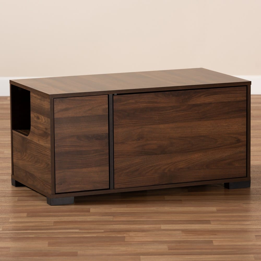 Baxton Studio - ConNor Cat House in Brown - SECHC150110WI-Columbia-Cat House view 8