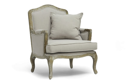 Baxton Studio - Constanza Living Room Chair in Beige - TA2256-Beige view 1