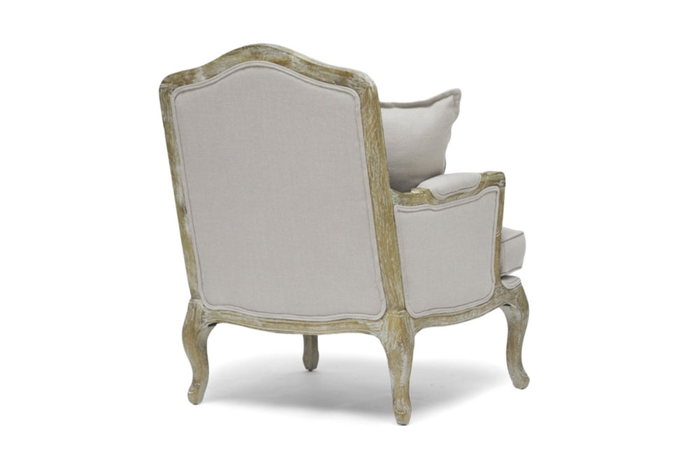Baxton Studio - Constanza Living Room Chair in Beige - TA2256-Beige view 4