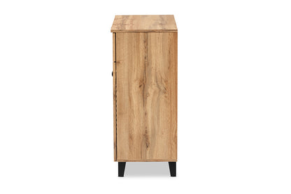 Baxton Studio - Coolidge Shoe Cabinet - FP-02LV-Wotan Oak view 4