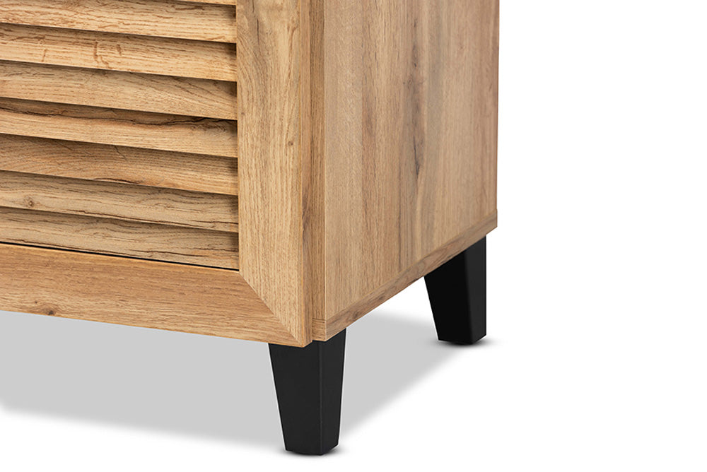 Baxton Studio - Coolidge Shoe Cabinet - FP-02LV-Wotan Oak view 7