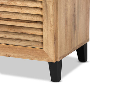 Baxton Studio - Coolidge Shoe Cabinet - FP-02LV-Wotan Oak view 7