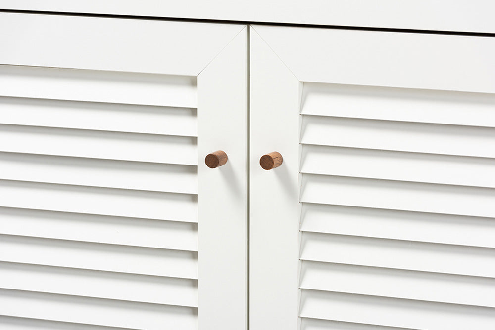 Baxton Studio - Coolidge Shoe Cabinet - FP-03LV-Walnut/White view 6