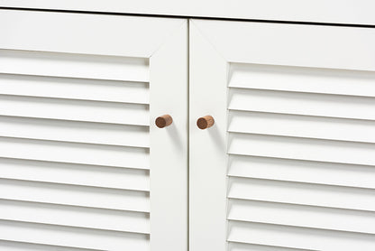 Baxton Studio - Coolidge Shoe Cabinet - FP-03LV-Walnut/White view 6