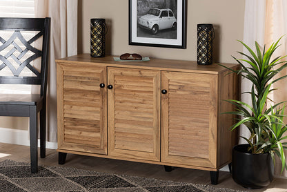 Baxton Studio - Coolidge Shoe Cabinet - FP-04LV-Wotan Oak view 5