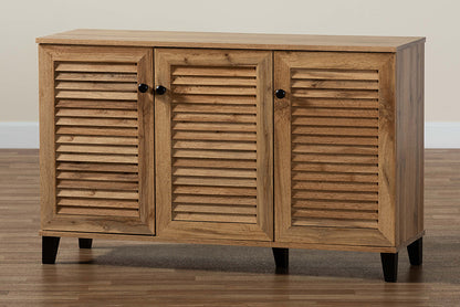 Baxton Studio - Coolidge Shoe Cabinet - FP-04LV-Wotan Oak view 10