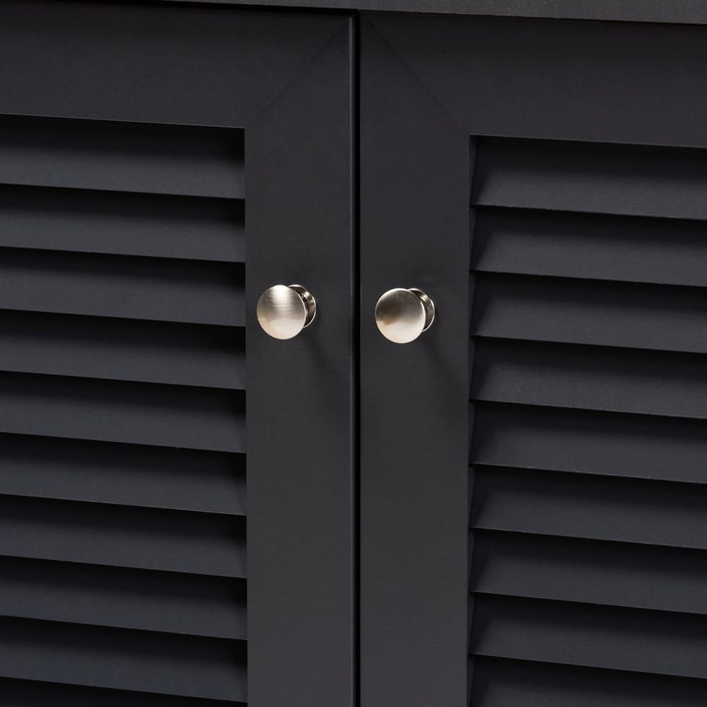 Baxton Studio - Coolidge Shoe Cabinet in Gray - FP-01LV-Dark Grey view 6