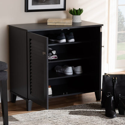 Baxton Studio - Coolidge Shoe Cabinet in Gray - FP-01LV-Dark Grey view 7