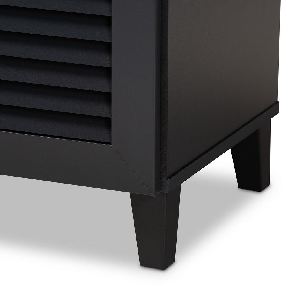 Baxton Studio - Coolidge Shoe Cabinet in Gray - FP-02LV-Dark Grey view 5