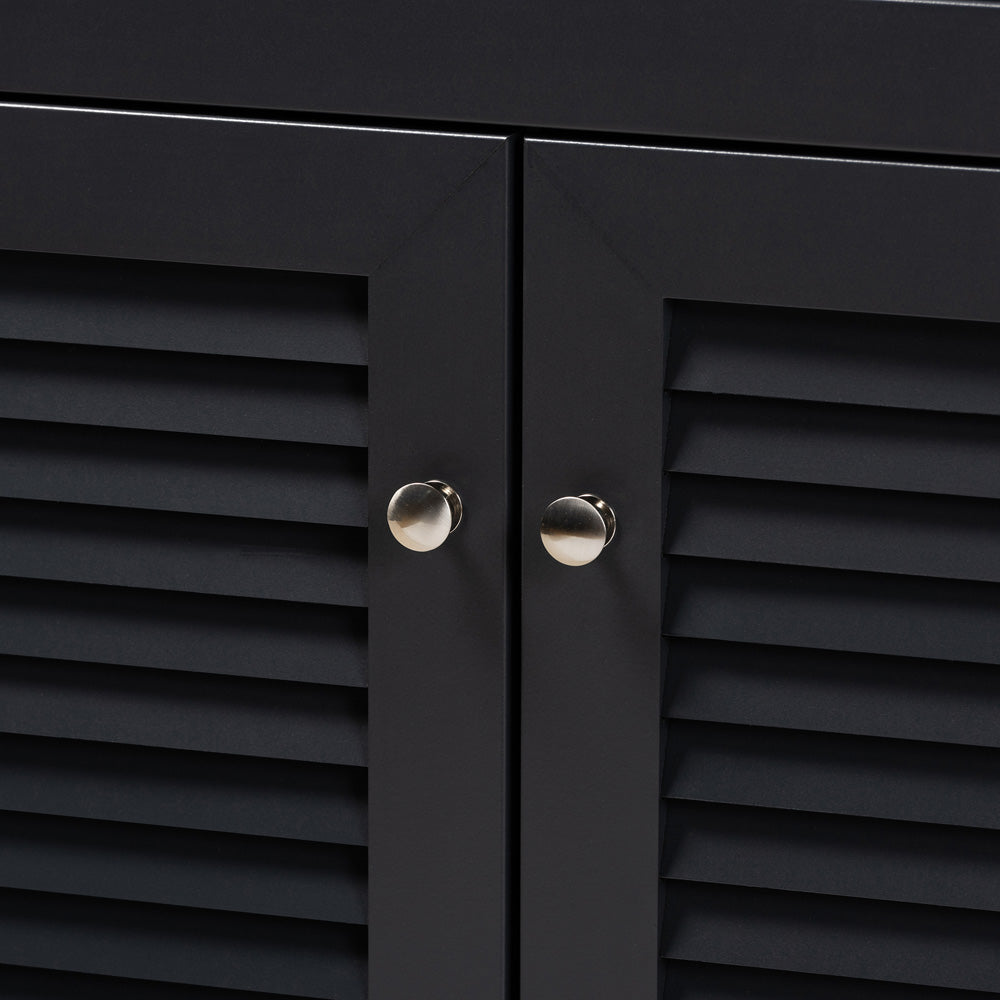 Baxton Studio - Coolidge Shoe Cabinet in Gray - FP-02LV-Dark Grey view 6