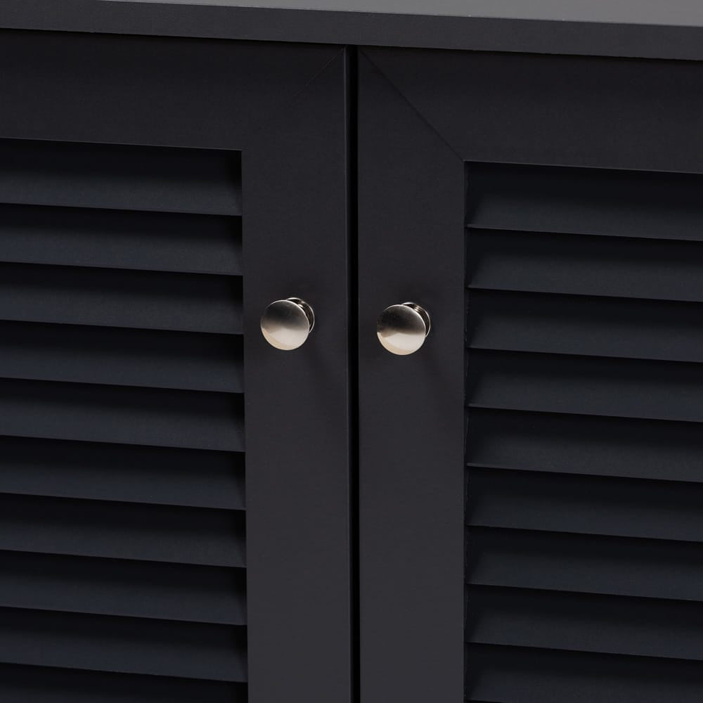 Baxton Studio - Coolidge Shoe Cabinet in Gray - FP-04LV-Dark Grey view 5